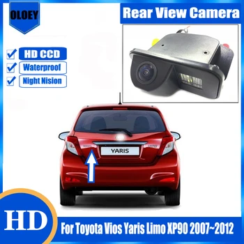 HD камера заднего вида|Для Toyota Vios Yaris Limo XP90 2007 ~ 2012 HD Ночного Видения Водонепроницаемая Резервная Парковочная Камера Заднего Вида